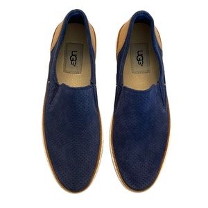 Navy Blue UGG Adley Perforated Sneakers